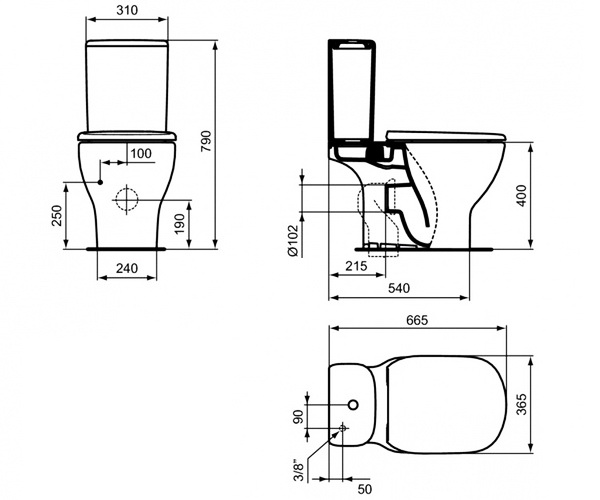 унитаз IDEAL STANDARD TESI